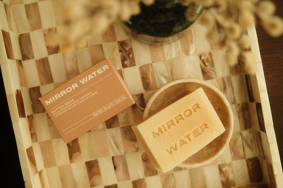 Mirror Water Shea Butter Brick Solid Face & Body Cleanser